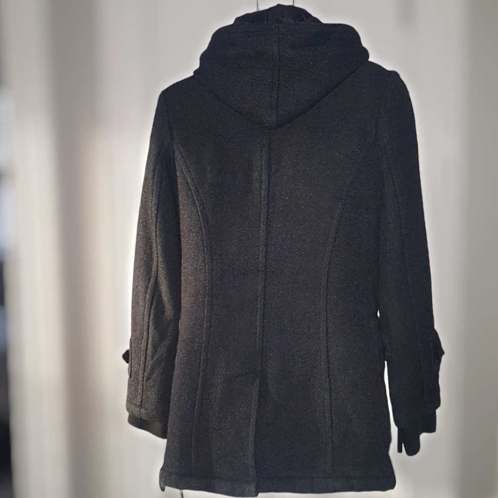 Joe Fresh Toggle Peacoat -NWOT- Grey -Gloverall SzXs 🍁🍂​​​​​ - Picture 3 of 16